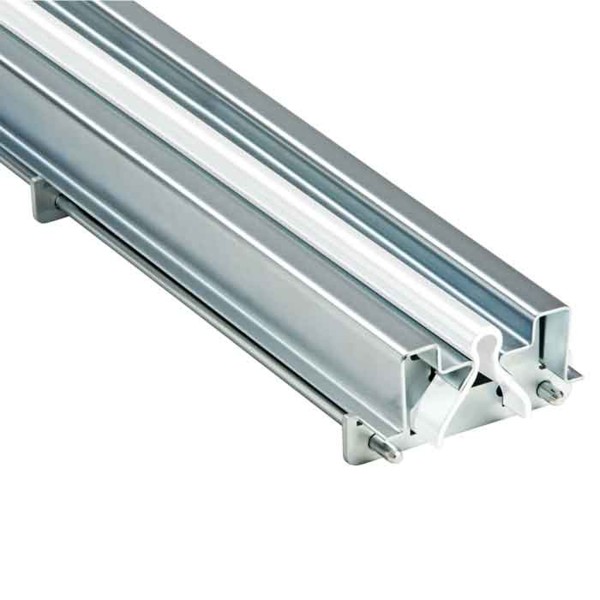 Duragates Floor Level Kit for 287G Round Profile Track, Embed Type, 9'10" Long - 287FP-G-9.84FT