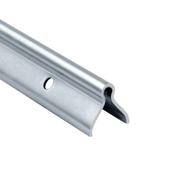 Duragates Round Profile Track, 19'8", Embed Type, 2-3/16" H (55mm) - 287IG-19.68FT