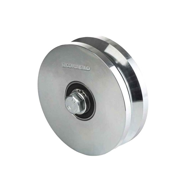 DuraGates 4" Galvanized Steel Heavy Duty Y-Groove Wheel w/ Gate Box (4500 lbs Capacity) - 304Y-4HD