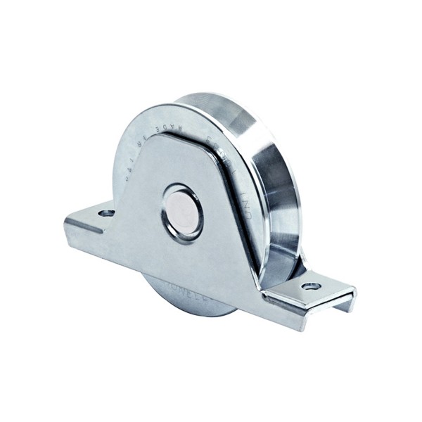 DuraGates Galvanized 4" Recessed Mount V-Groove Wheel 1 5/16" Wide