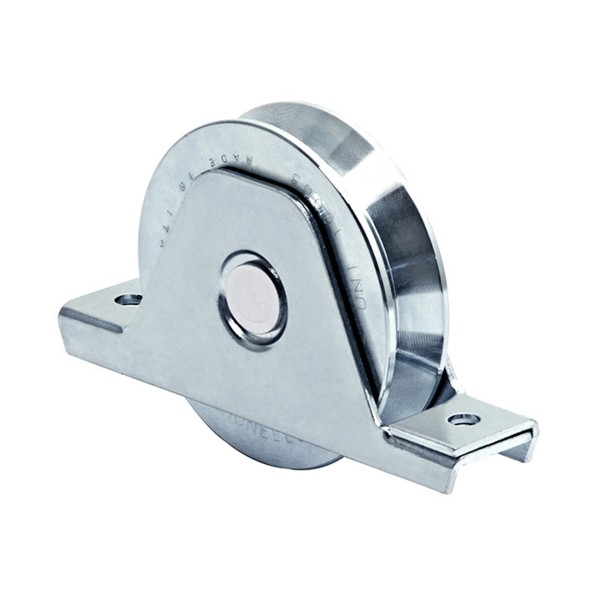 DuraGates Galvanized 6" Recessed Mount V-Groove Wheel 1 1/4" Wide