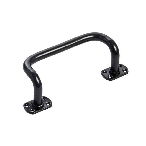 Duragates Curved Pull Handle, Black, 5/8" Diameter, 10-7/16" Long - 675G