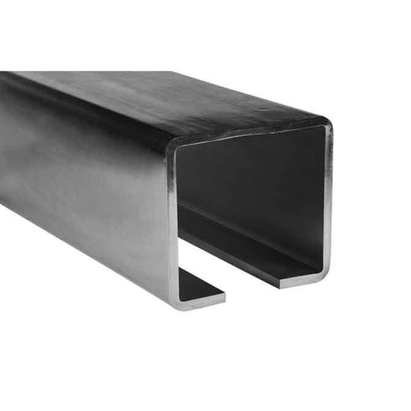 Duragates Bottom Track for 450.9-20K, Raw Steel, 19'8" Long, 8" Wide x 8" High x 1/2" Thick - CGS-495-20K-19F