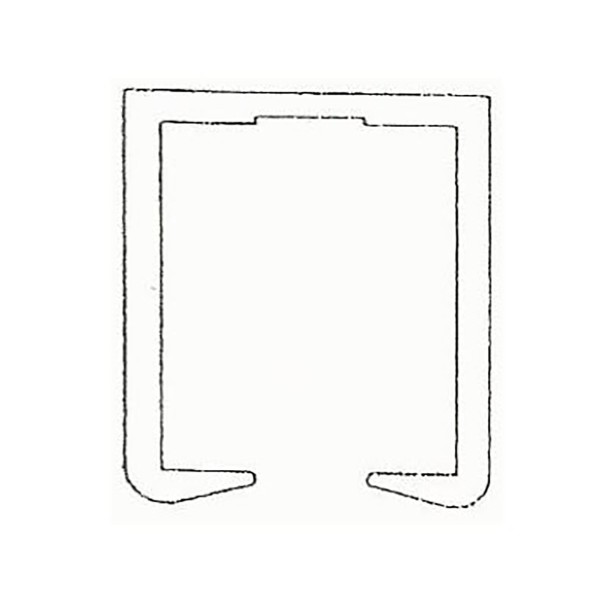 E/Z Slide Aluminum Square Overhead Track Assembly for 2" x 2" Cantilever Gate Track - 20 