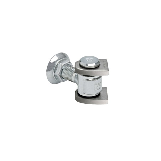 Duragates 2-3/4" - 3-3/4" Adjustable Steel Hinge w/ Wings & Adjustable Nut - 160-M22