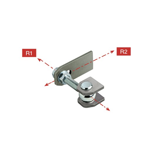 Duragates 4-3/4" 180 Degree Steel Hinge w/ Wings & Adjustable Nut - 178-M24