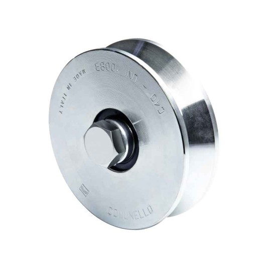 Duragates Stainless Steel 4" V-Groove Twin Wheel with 2 Bearings - 305IV-100