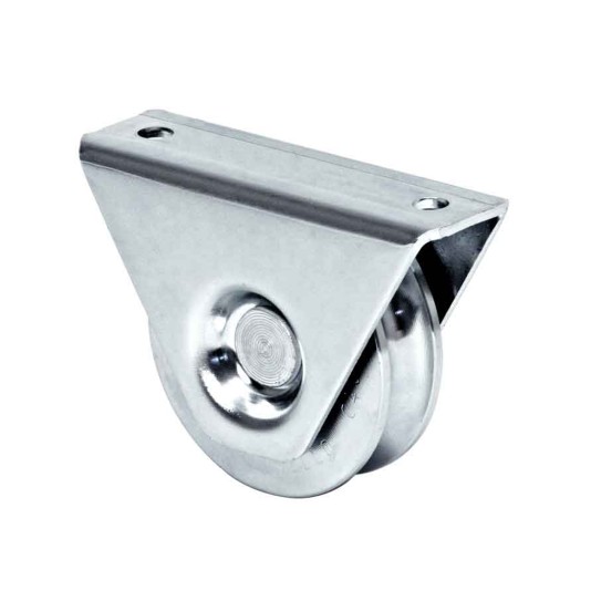 Duragates Galvanized 4" Surface Mounted Twin Wheel with 2 Bearings - 328-100