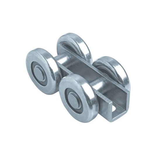 Duragates 4 Steel Wheel Steel Trolley (Requires M20 Pin) 375-P20 - Cantilever Sliding Gate Hardware