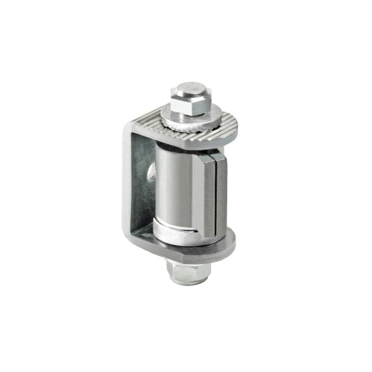 Duragates 2-1/2" Sq. Adjustable Galvanized Steel Hinge w/ Wing & Bracket - 92G