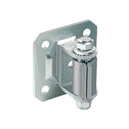 Duragates 2-7/8" x 2-16/16" Adjustable Raw Steel Hinge w/ Wing & Bracket - 94G