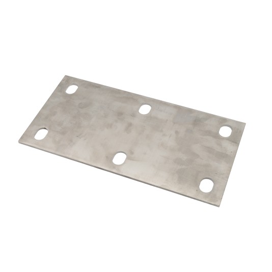 DuraGates 6" x 12" Heavy-Duty Foundation Plate CGI-05P (Stainless Steel) For Medium/Large Carriages - Cantilever Sliding Gate Hardware