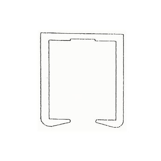 E/Z Slide Aluminum Square Overhead Track Assembly for 2" x 2" Cantilever Gate Track - 20 