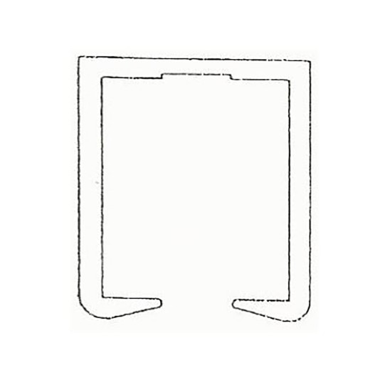E/Z Slide Aluminum Square Overhead Track Assembly for 2" x 2" Cantilever Gate Track - 20 
