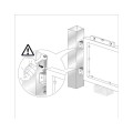 Steel Hinge w/U-Bolt, 440 lbs. per pair, Unfinished, Sold Individually