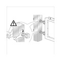 Steel Hinge w/Long Bolt & U-Bracket, 275 lbs. per pair, Galvanized, Sold Individually