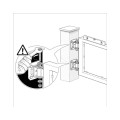 Steel Hinge w/Wing and Bracket, 440 lbs. per pair, Not Galvanized, Sold Individually
