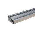 E/Z Slide Aluminum Square Weld in Place Frame and Track for Overhead Applications - 13' 3" - IGD-104-TR-13