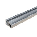 E/Z Slide Aluminum Square Weld in Place Frame and Track for Overhead Applications - 13' 3" - IGD-104-TR-13
