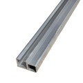 E/Z Slide Aluminum Square Weld in Place Frame and Track for Overhead Applications - 13' 3" - IGD-104-TR-13