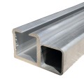 E/Z Slide Aluminum Square Weld in Place Frame and Track for Overhead Applications - 13' 3" - IGD-104-TR-13