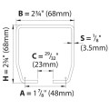 Duragates X-Large Cantilever Gate Track (Galvanized Steel) - CGS-345XL