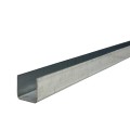 DuraGates 9'10" U-Channel Guide Rail for Ranger Telescoping Gate System (Galvanized Steel) - RG-387-9.84FT