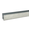 DuraGates 9'10" U-Channel Guide Rail for Ranger Telescoping Gate System (Galvanized Steel) - RG-387-9.84FT