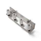 DuraGates Roller Guide Assembly for Ranger Telescoping Gate System (1-1/4" Diameter x 12" Long, 4 Rollers) - RG-254