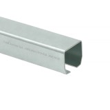 DuraGates 9'10" Galvanized Bottom Track for 500.8M Cantilever Gate Systems (2-3/4" W x 2-3/4" H) - CGS-345M-9.84FT