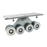 Duragates Large 8-Wheel Carriage Monobloc Body CGS-350.8G (Steel) - Cantilever Sliding Gate Hardware