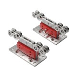 DuraGates Large 8-Wheel Integrator Carriage Set w/ Integrated Drive System CGS-500.8G (Steel) - Cantilever Sliding Gate Hardware