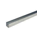 DuraGates 9'10" U-Channel Guide Rail for Ranger Telescoping Gate System (Galvanized Steel) - RG-387-9.84FT