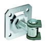 Duragates 2-1/2" Steel Hinge w/ Wings, 4" Sq. Bolt-On Backplate, & Adjustable Nut - 163-M22