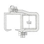 E/Z Slide Aluminum Square Frame Bolt on 2"  x 2" Cantilever Gate Track - 30' 6" - IGD-102-AD-30