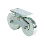 DuraGates Galvanized 6" Twin Wheel V-Groove Surface Mount .2 Bearings With Grease Zerk