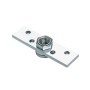 Duragates 6" x 1" x 3/16" Mounting Plate for Trolley w/ 12mm Turning Nut - 34-M