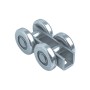 Duragates 4 Steel Wheel Steel Trolley (Requires M20 Pin) 375-P20 - Cantilever Sliding Gate Hardware
