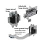 Duragates Large Albatros Power Transfer Kit for 26' Gate (Includes 2 Geared Hinges & Post Bracket) - ABS-100P