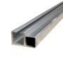 E/Z Slide Aluminum Square Weld in Place Frame and Track for Overhead Applications - 15' 3" - IGD-104-TR-15