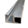 E/Z Slide Aluminum Square Weld in Place Frame and Track for Overhead Applications - 10' - IGD-104-TR-10