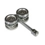 DuraGates 1 7/8" Trolley w/ 48mm Steel Wheels (150 lbs. Capacity) - ECOKIT4C-M