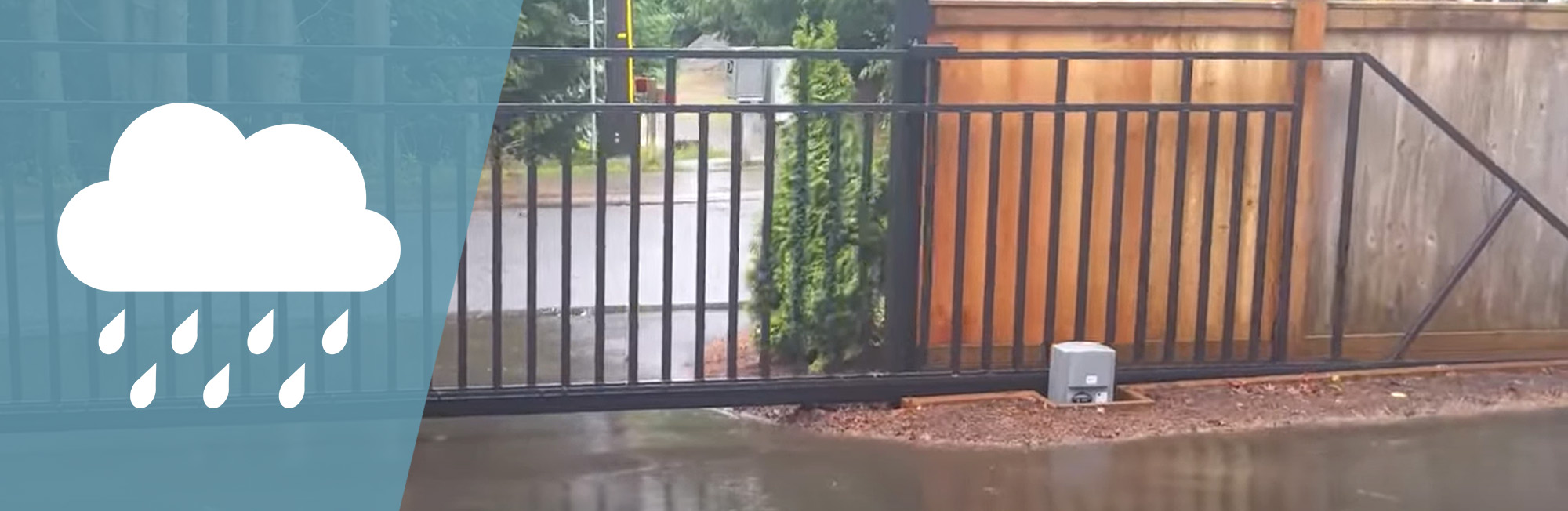 cantilever gates vs rain graphic